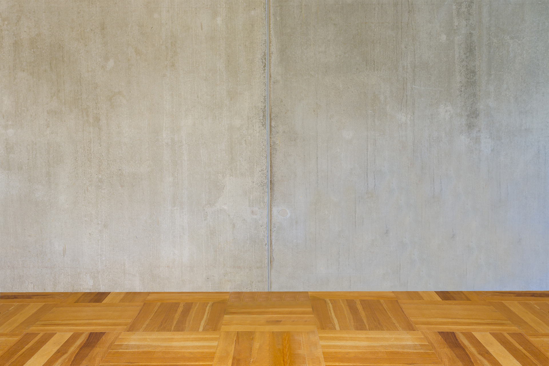 Betonnen wand met vloer