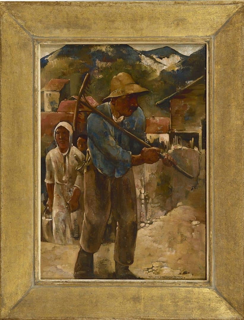 Willem van den Berg: Farmer in Scharans (framed)