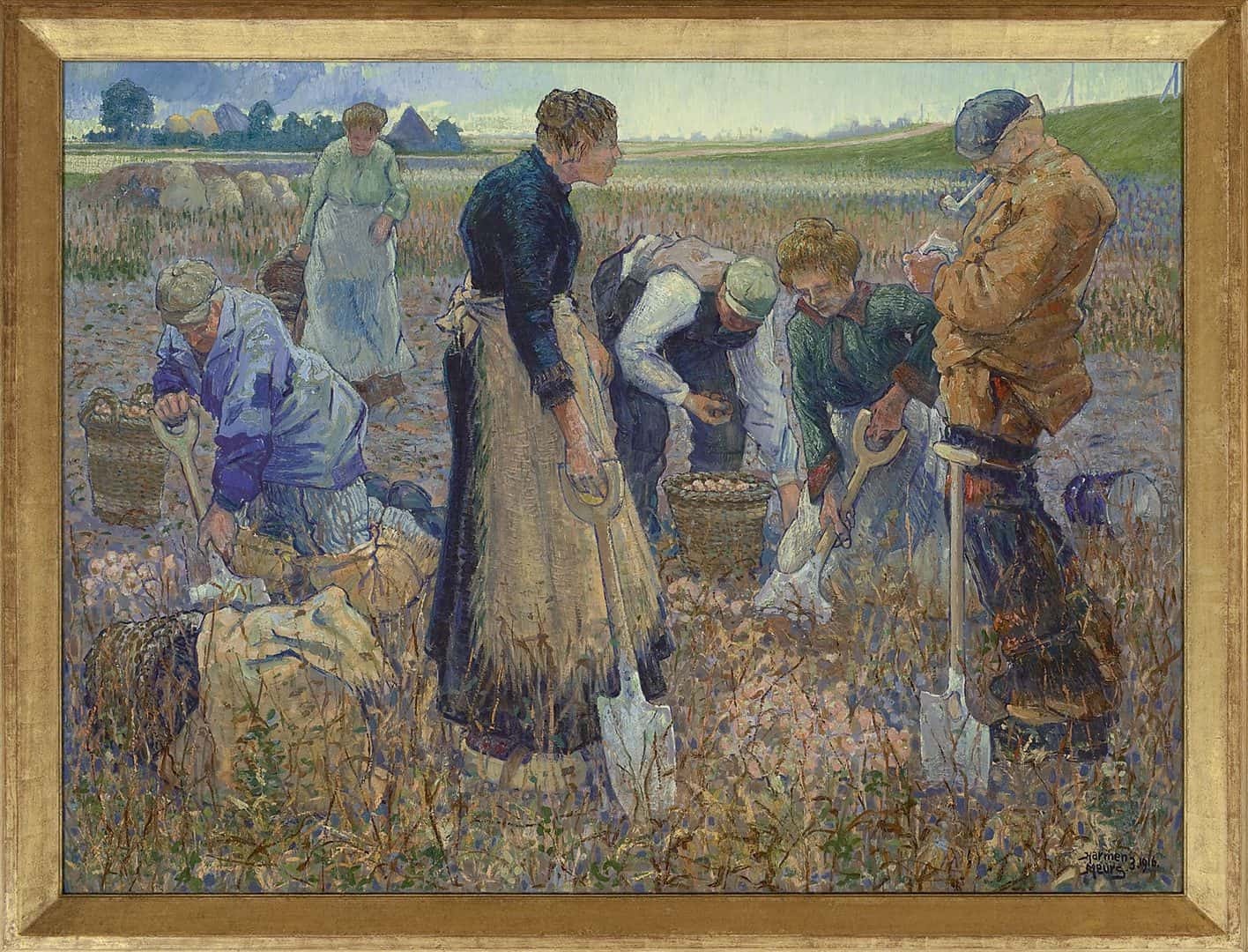 Harmen Meurs: Aardappelrooiers (in lijst)