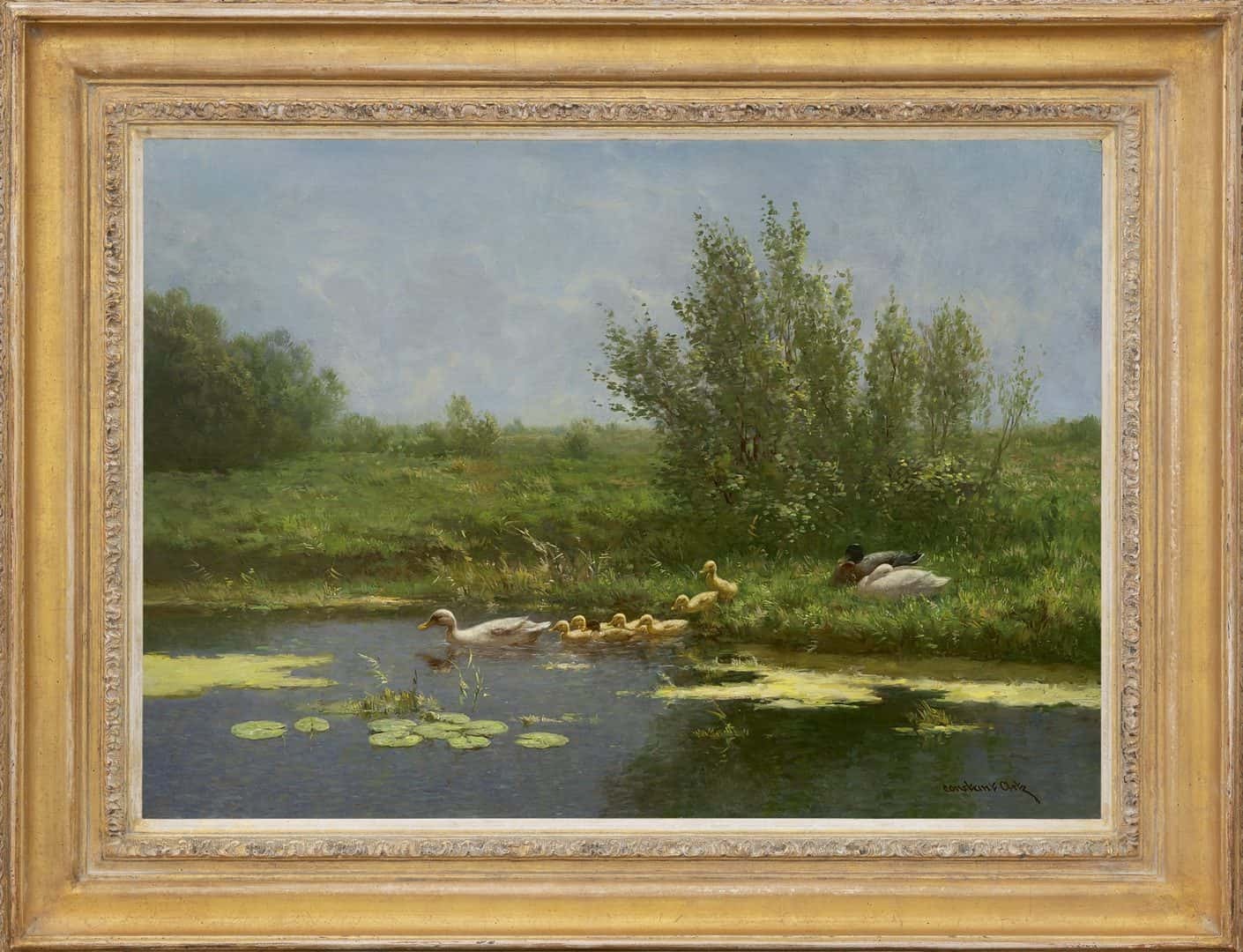 Constant Artz: Eendenfamilie (in lijst)