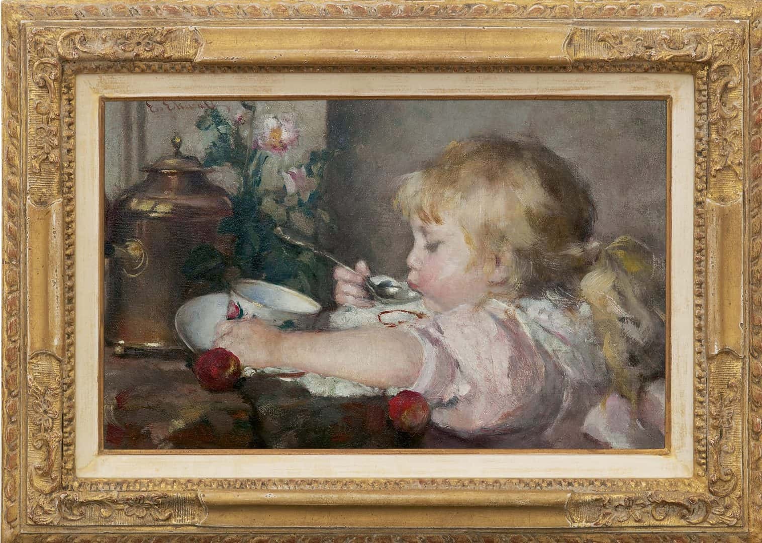 Emma Ekwall: Kopje soep eten (in lijst)
