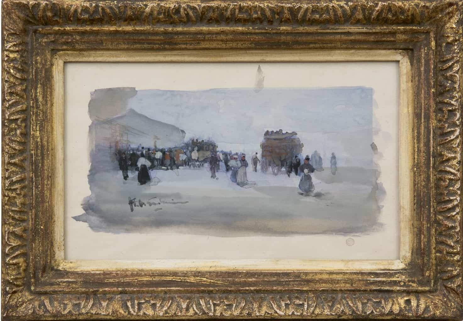 Floris Arntzenius: Aan de boulevard (in lijst)