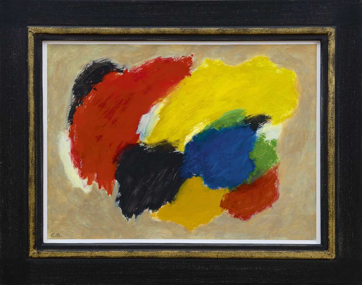Eugène Brands: Gekleurde compositie (in lijst)