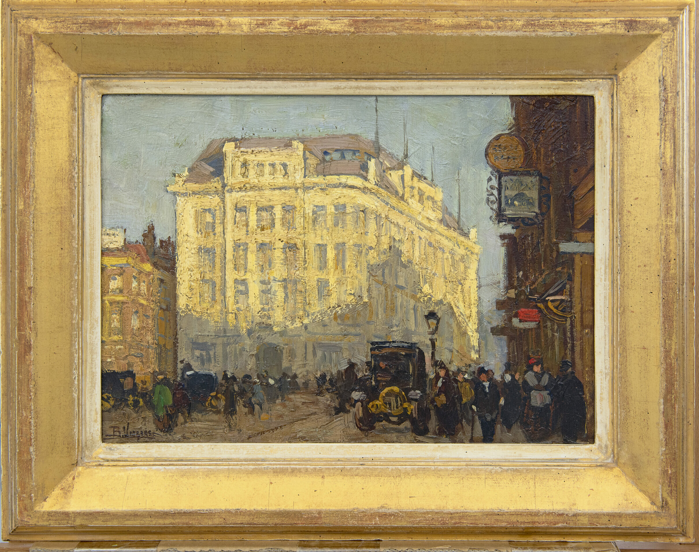 Ben Viegers: De Gravenstraat in Den Haag (in lijst)