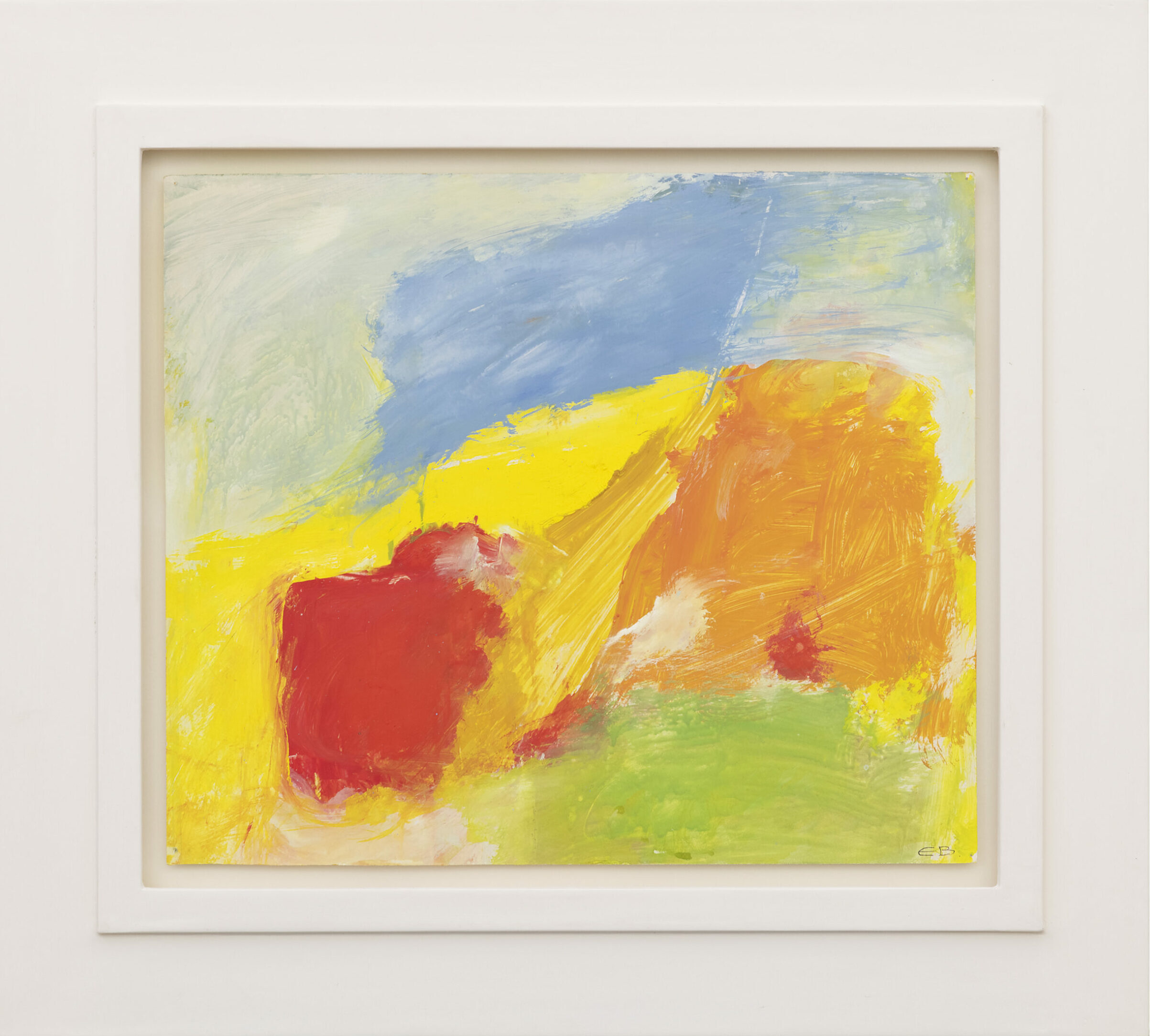 Eugène Brands: Landschap in kleur (in lijst)