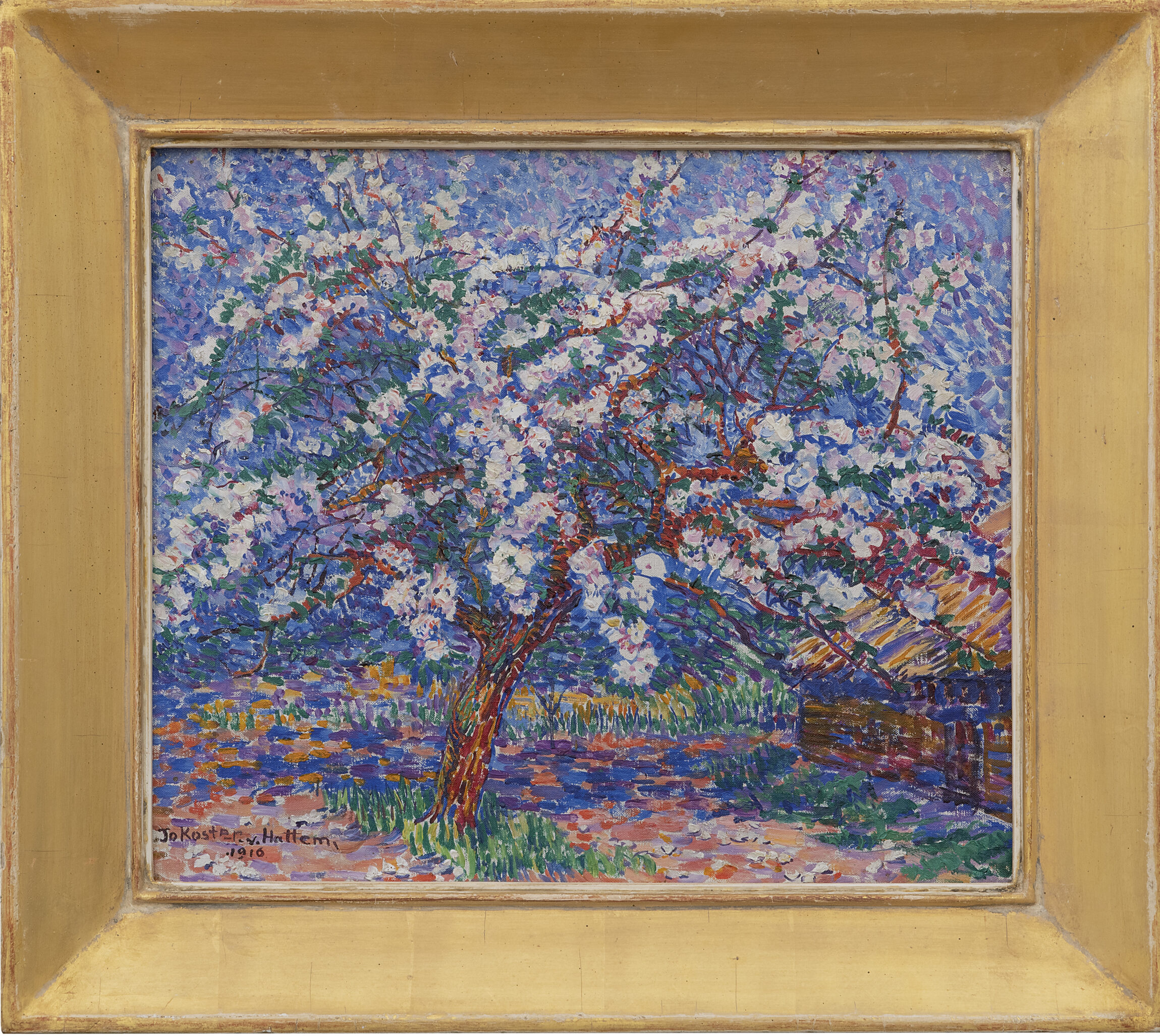 Jo Koster van Hattem: Bloesemboom (in lijst)