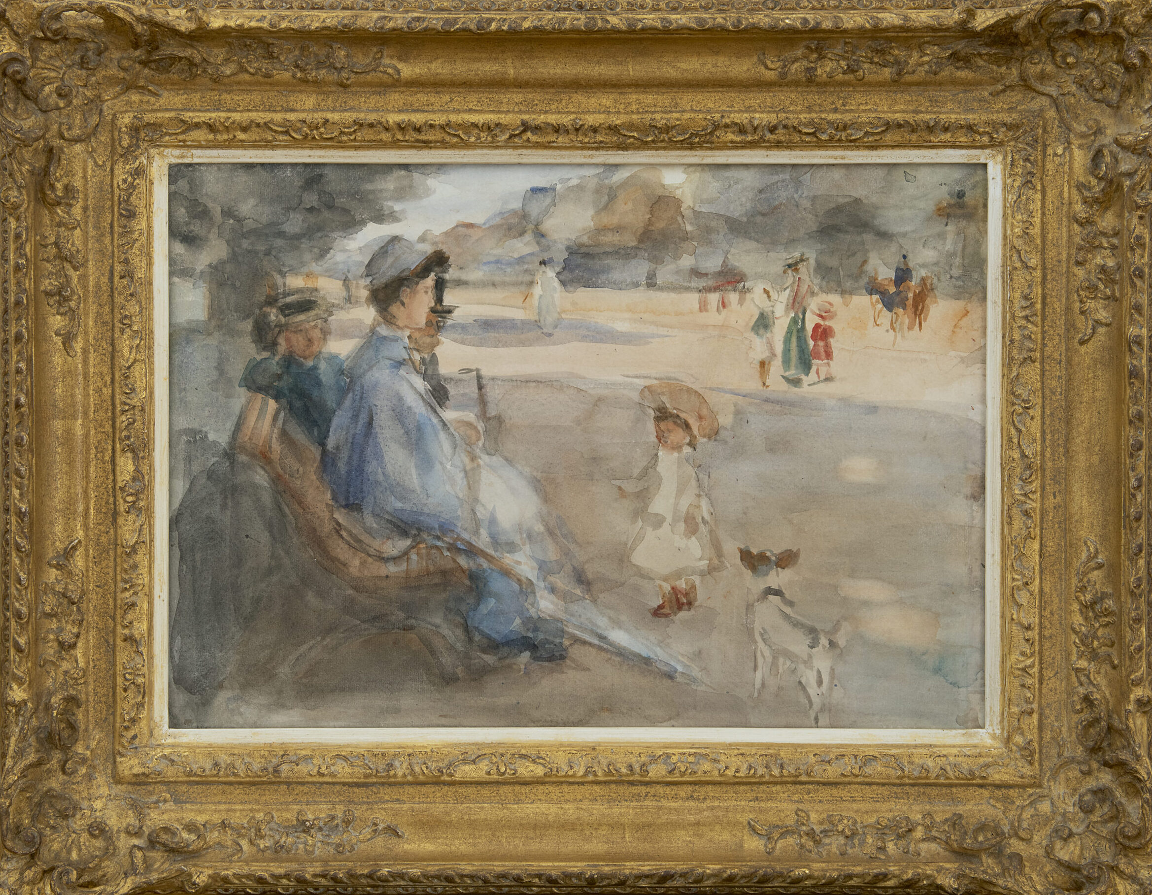 : Zonnige dag in Bois de Boulogne (in lijst)