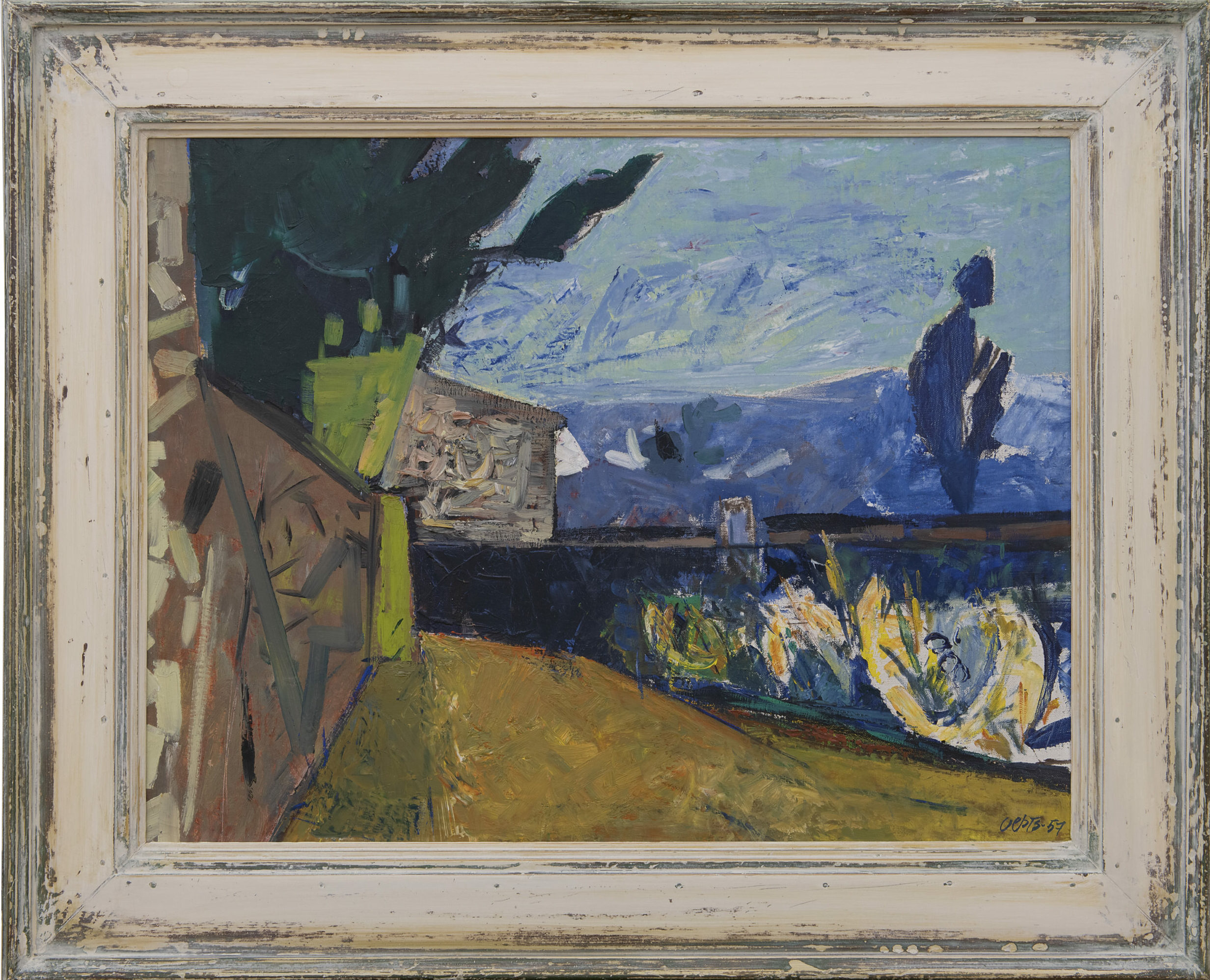 Wim Oepts: Landschap (in lijst)