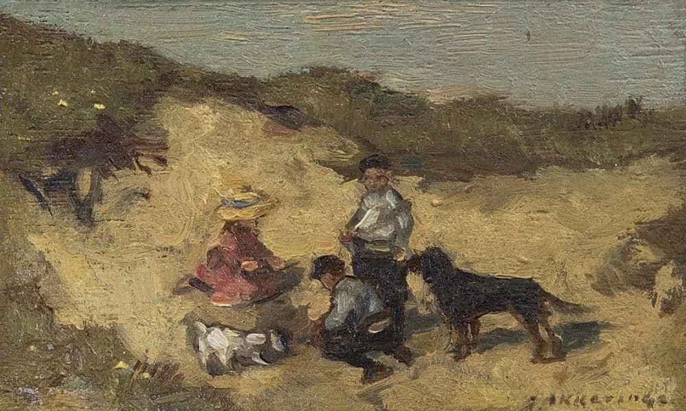Johannes Evert Hendrik Akkeringa: Spelen in de duinen