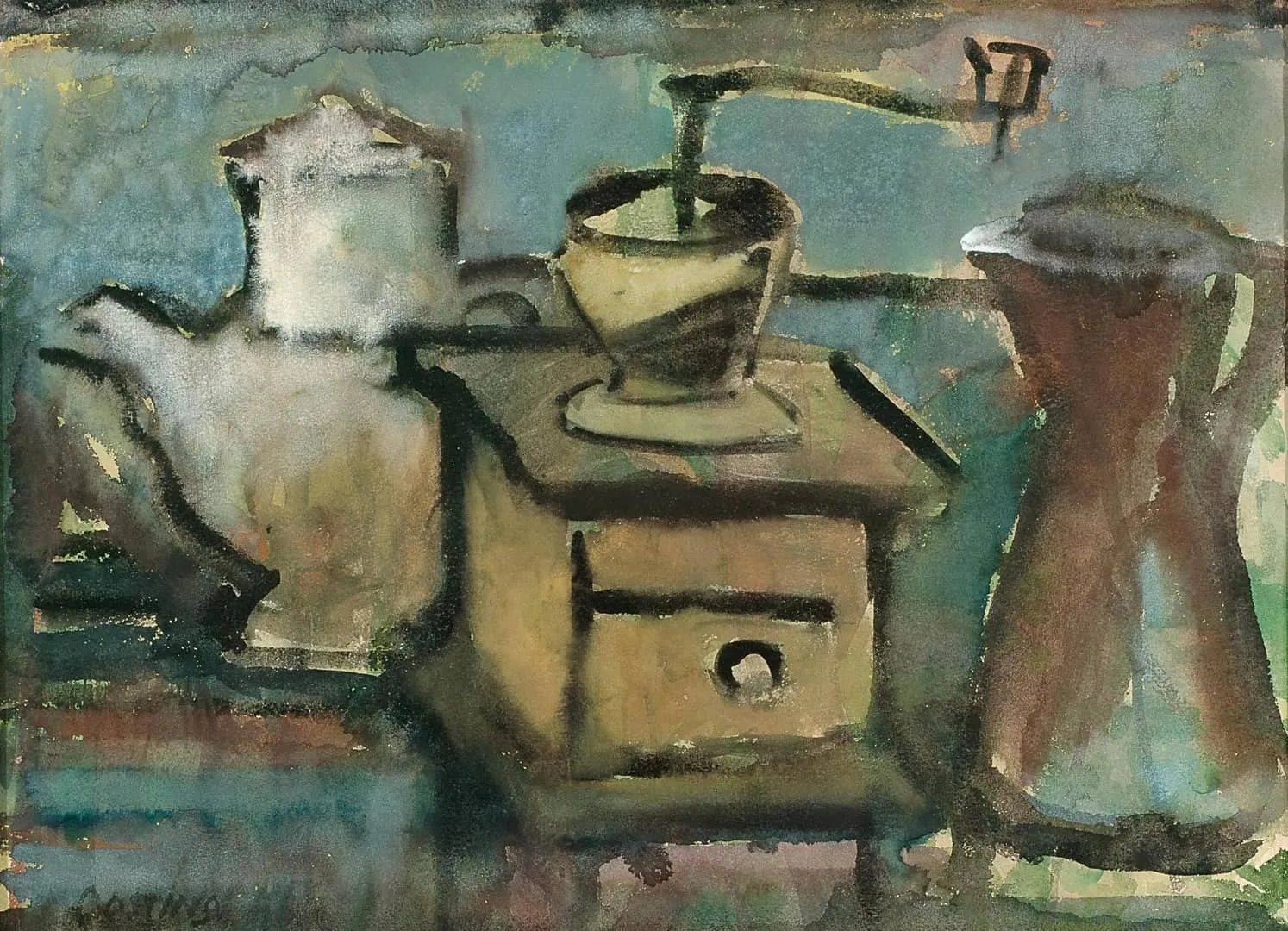 Jeanne Bieruma Oosting: Stilleven met koffiemolen
