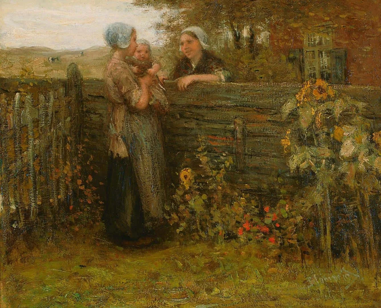 Bernardus Johannes Blommers: Praatje met de buurvrouw