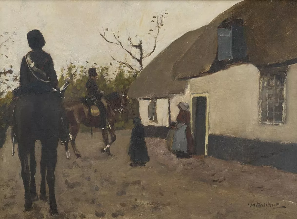 George Hendrik Breitner: Huzaren op verkenning