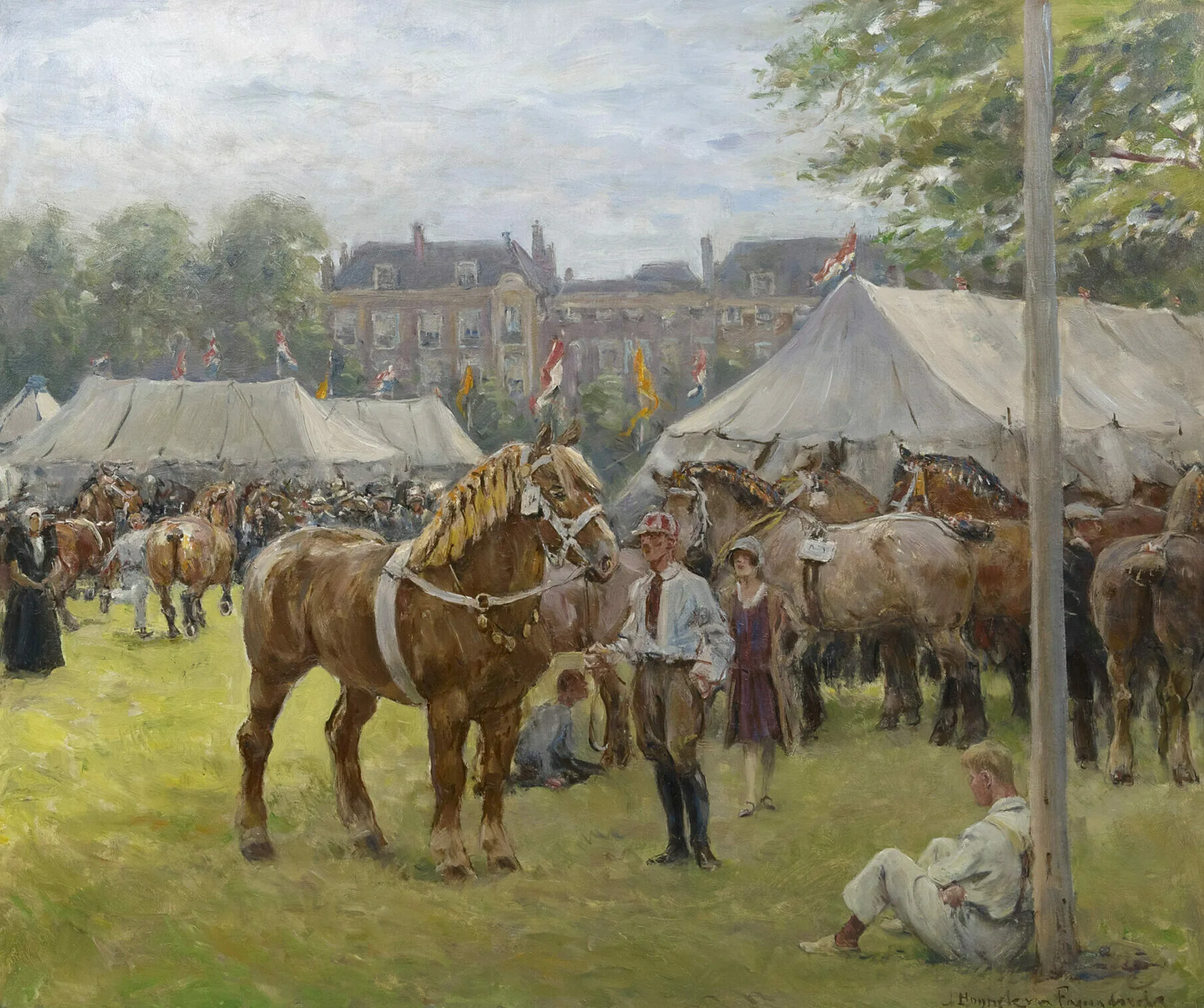 Jan Hoynck van Papendrecht: De nationale trekpaardententoonstelling op het Malieveld