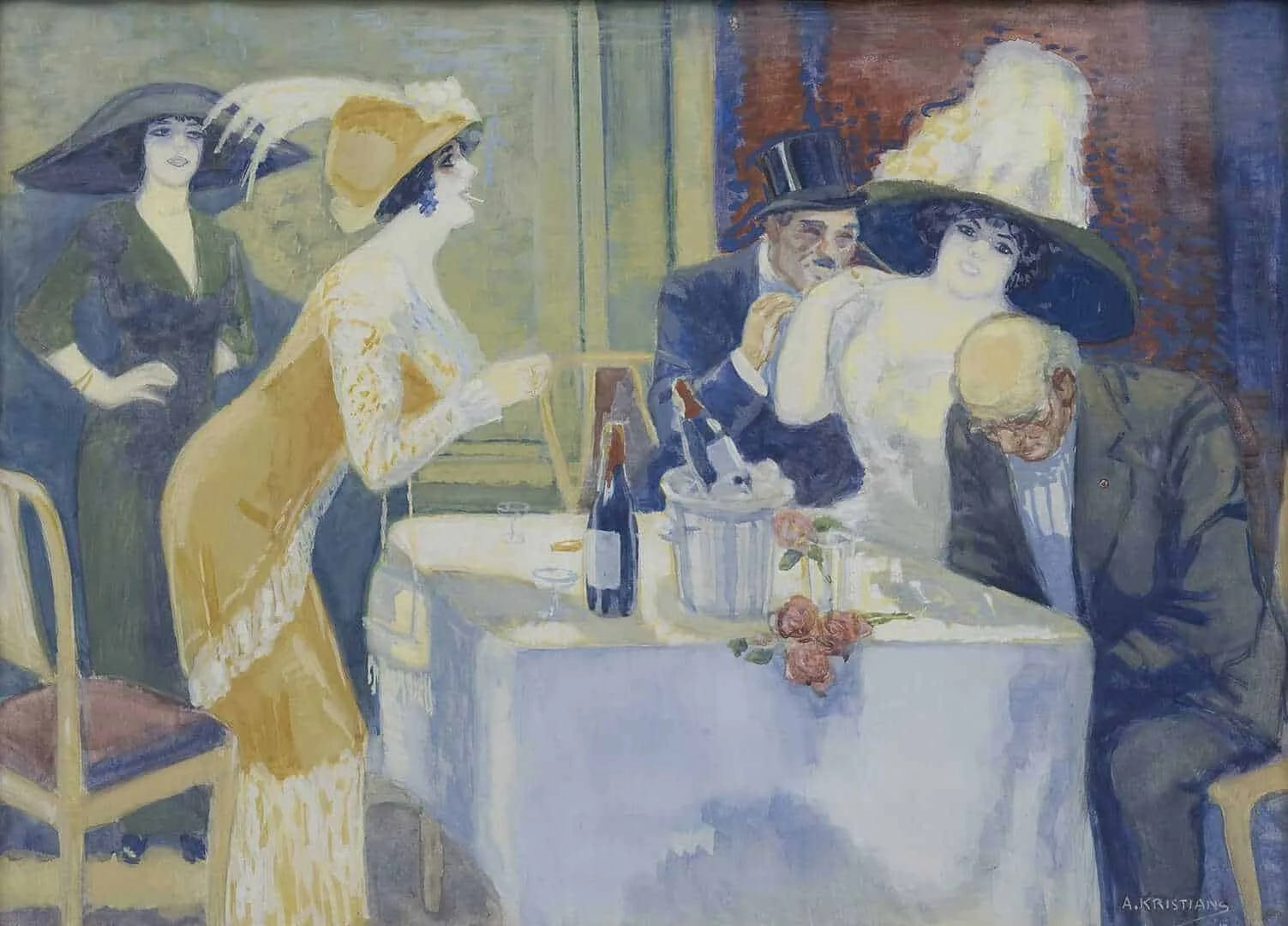 Anton Kristians: In het restaurant