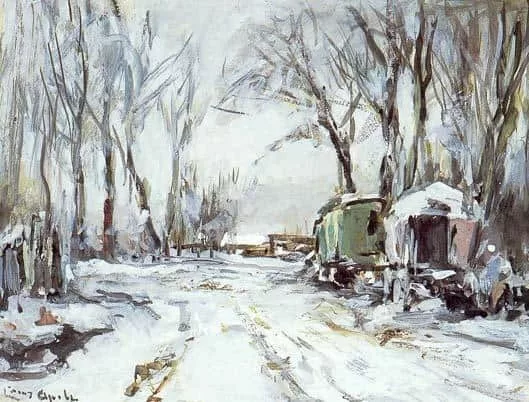 Louis Apol: Winterse boslaan
