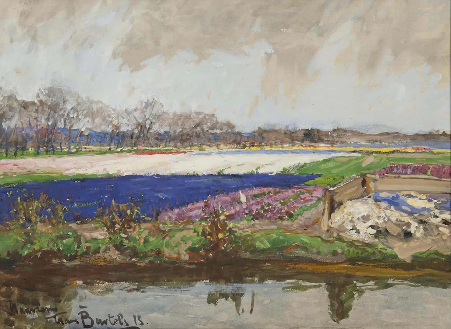 Hans von Bartels Bollenvelden bij Haarlem
