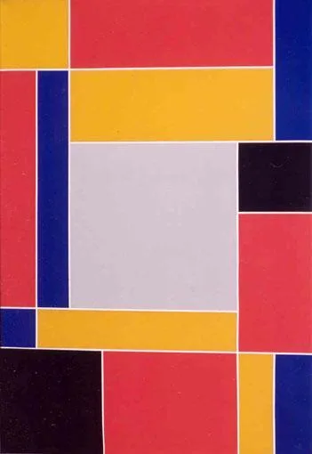 Siep van den Berg: Compositie met grijs vlak