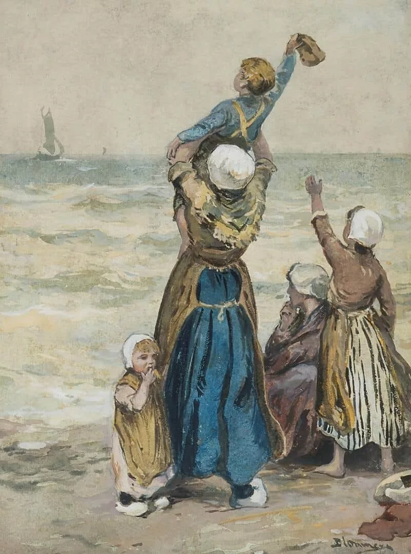 Bernardus Johannes Blommers: Uitzwaaien van de vissers