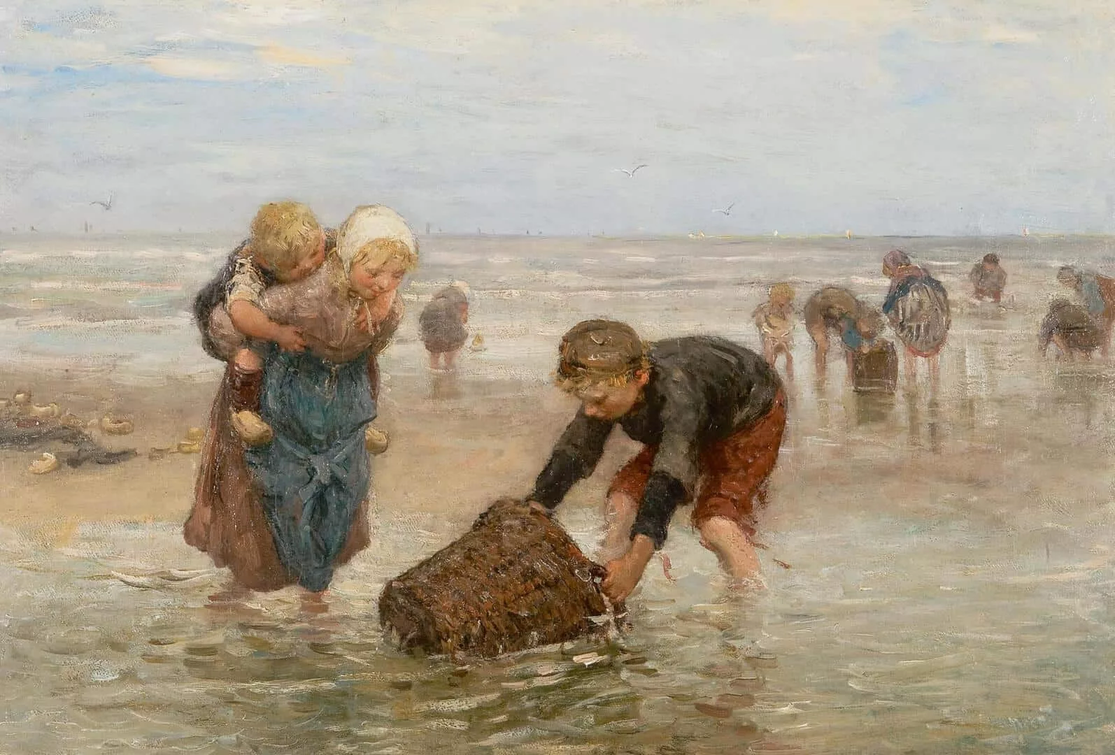 Bernardus Johannes Blommers: De garnalenvangst van de visserskinderen