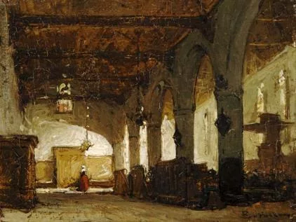 Johannes Bosboom: De Bakenesserkerk te Haarlem