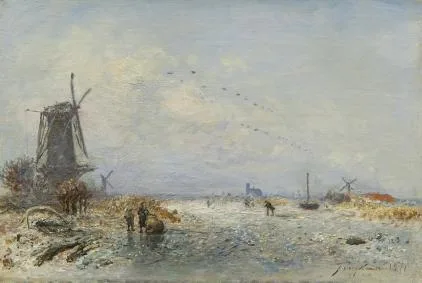Johan Barthold Jongkind: Winter in Holland
