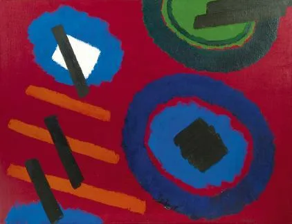 Willem Hussem: Compositie rood