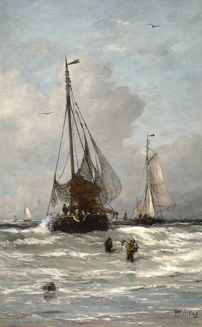 Hendrik Willem Mesdag: De thuiskomst van de vissersvloot in Scheveningen