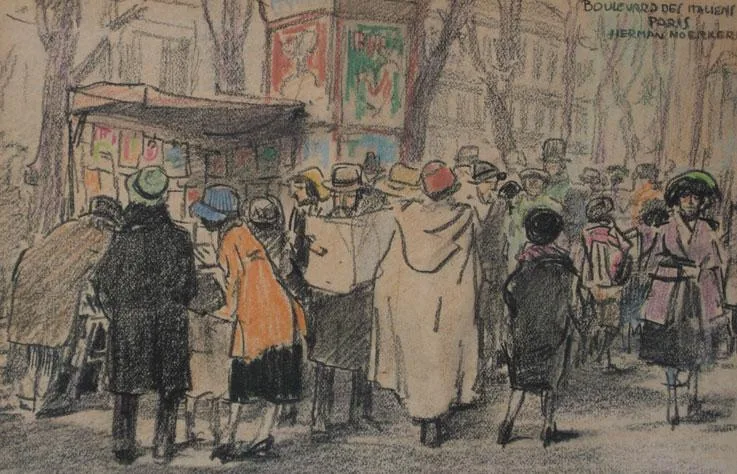 Herman Moerkerk: Boulevard des Italiens te Parijs