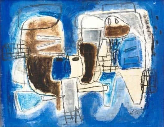 Jaap Nanninga: Compositie met twee figuren