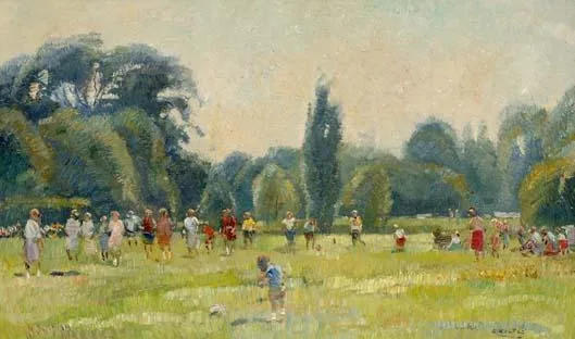 Een zonnige dag in het Wantijpark te Dordrecht