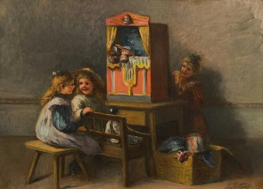 De poppenkast voorstelling