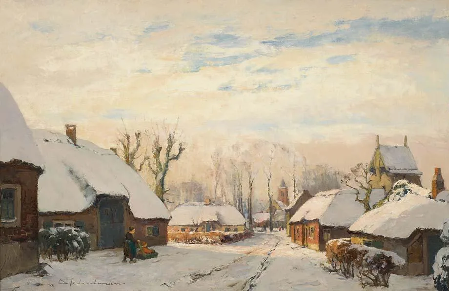 David Schulman: Winters gezicht op Laren