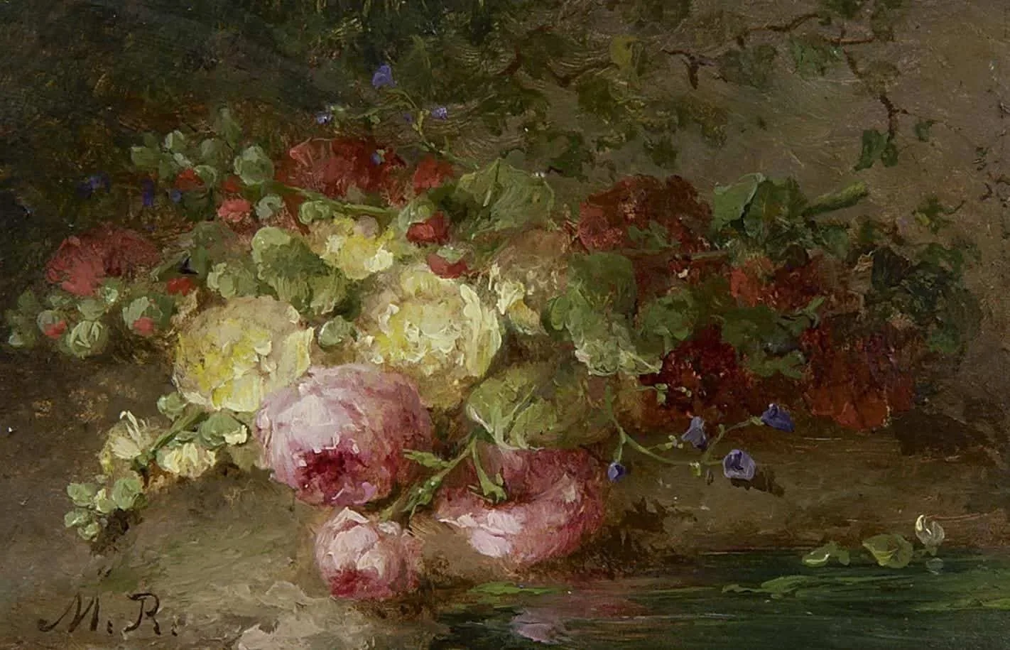Margaretha Roosenboom: Stilleven met rozen