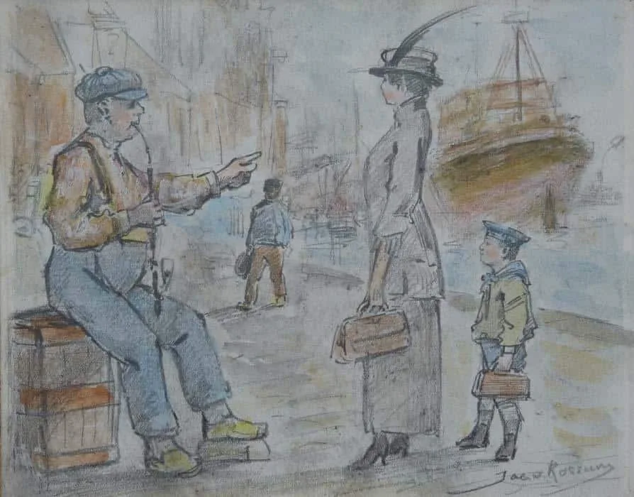 Jacob van Rossum: Wachten langs de kade