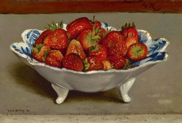 Gerard Röling: Aardbeien in een schaal