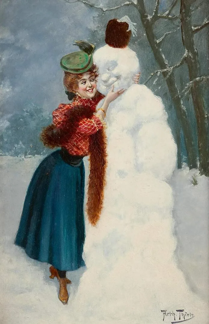 Flirt met de sneeuwpop