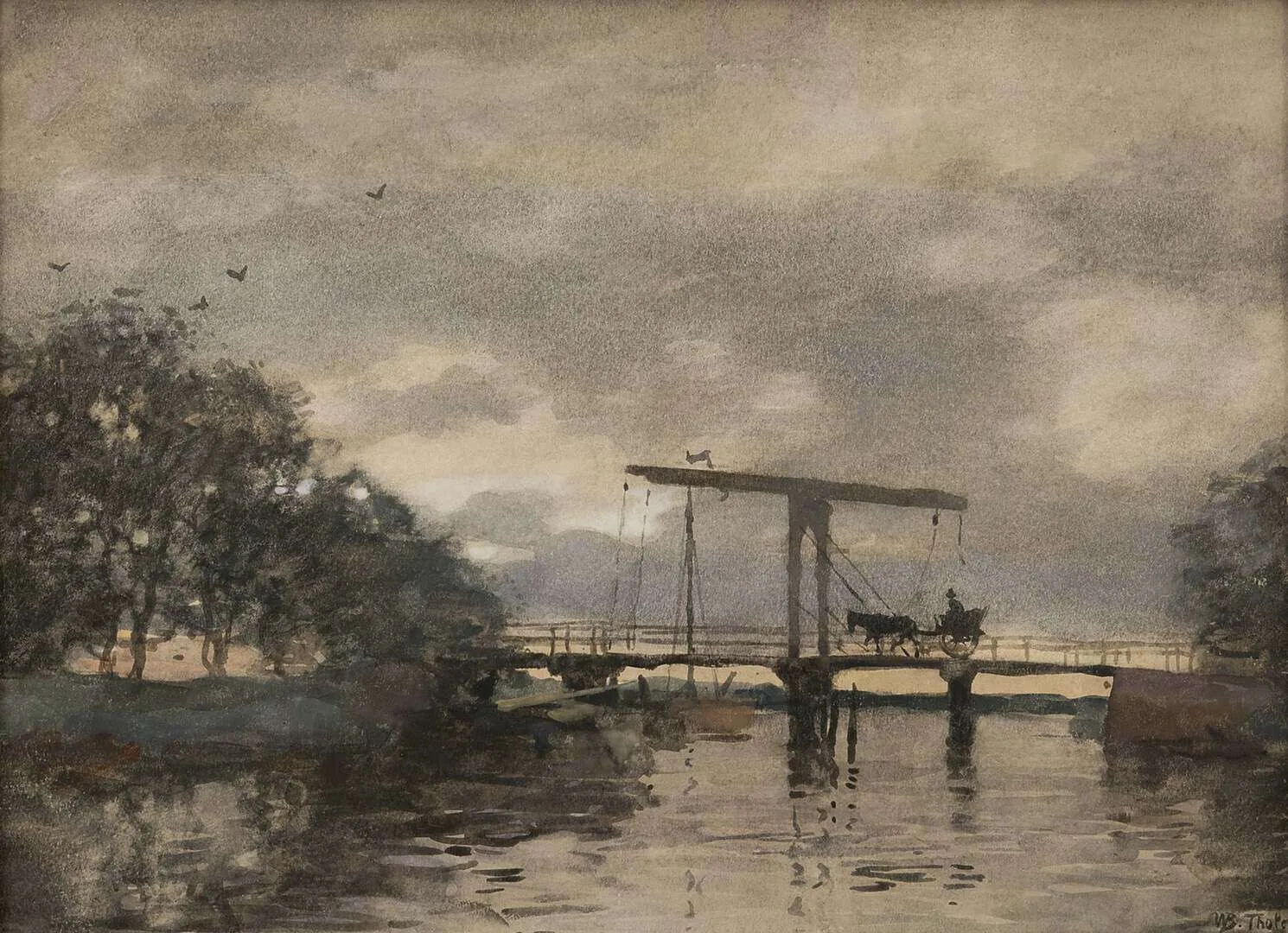 Willem Bastiaan Tholen: Hollandse vaart met ophaalbrug