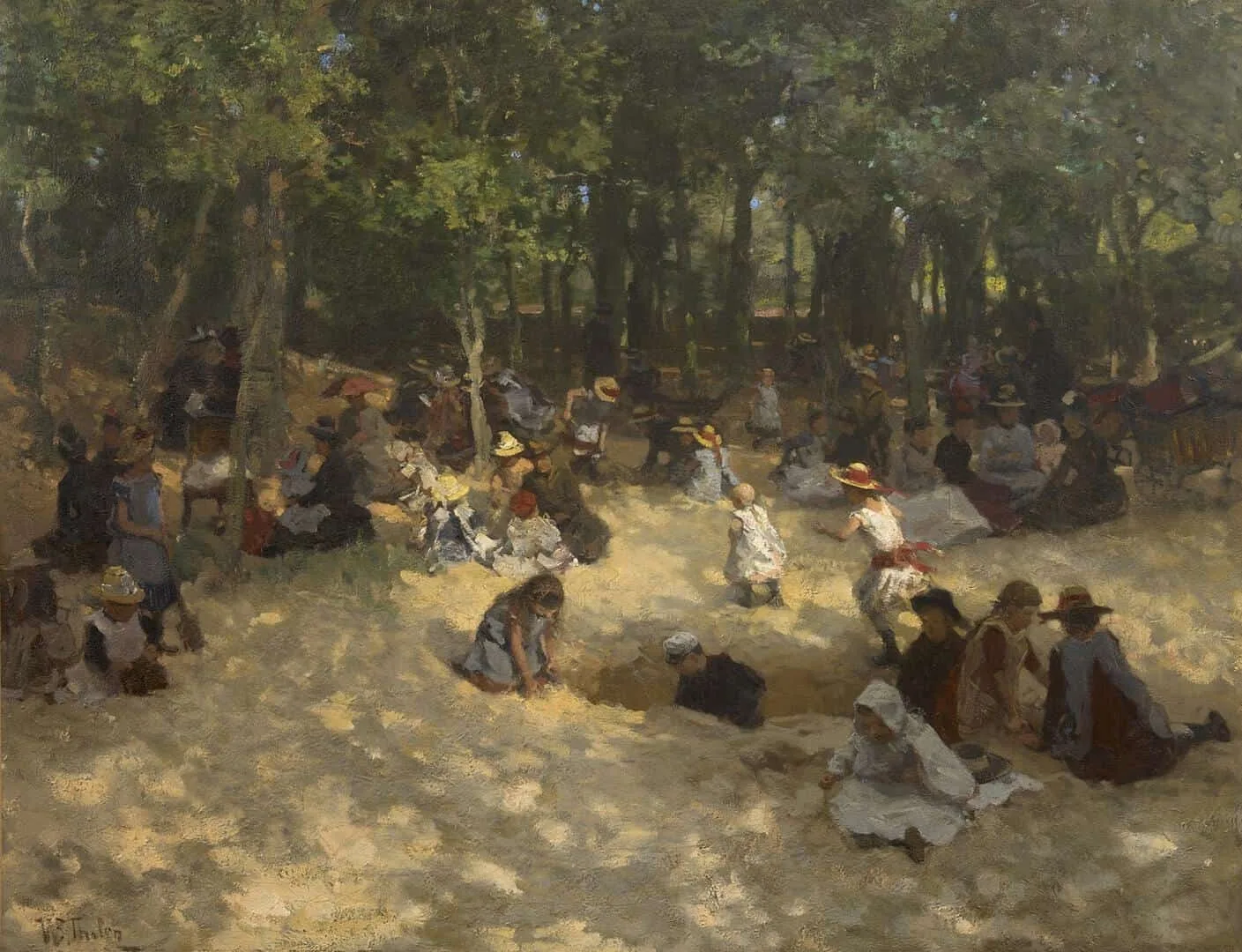Willem Bastiaan Tholen: Spelende kinderen in de Scheveningse Boschjes