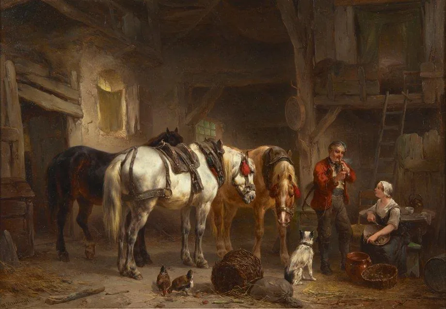 Wouterus Verschuur: In de stal
