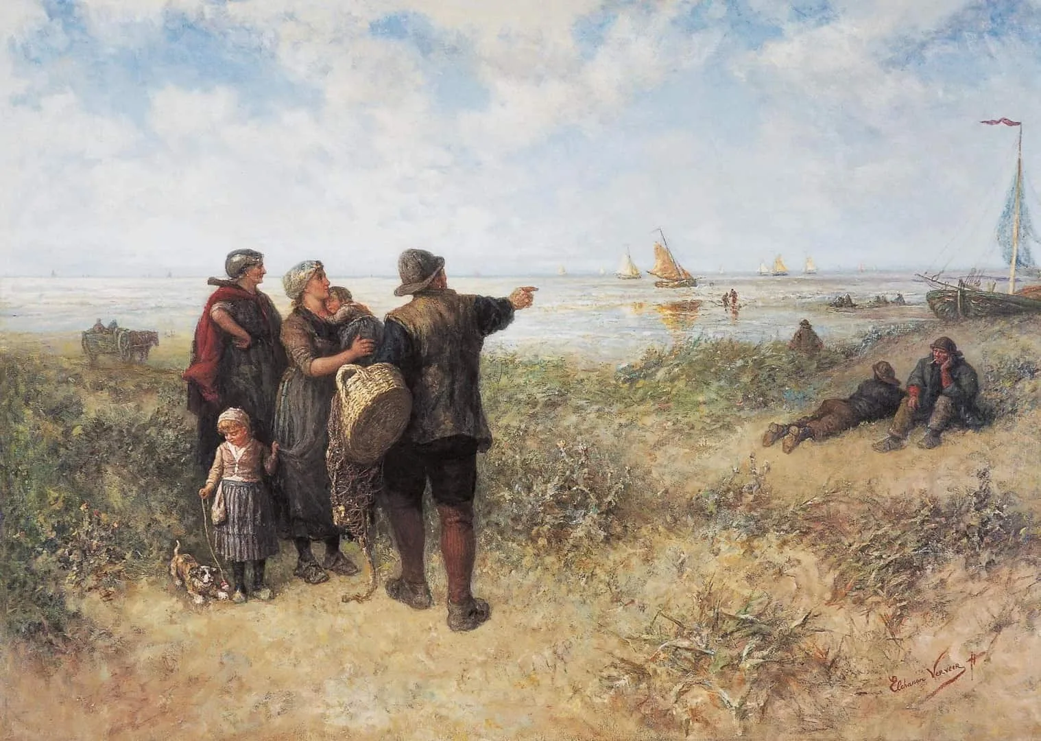 Terugkomst van de vissersvloot