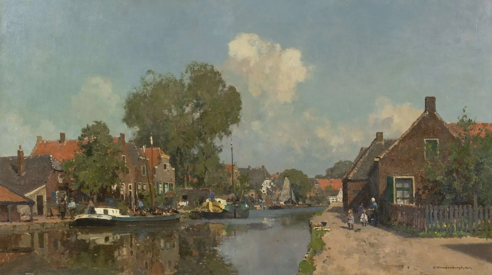 Cornelis Vreedenburgh: Zonnig stadsgezicht