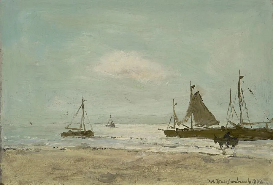 Hendrik Johannes Weissenbruch: Aan het strand