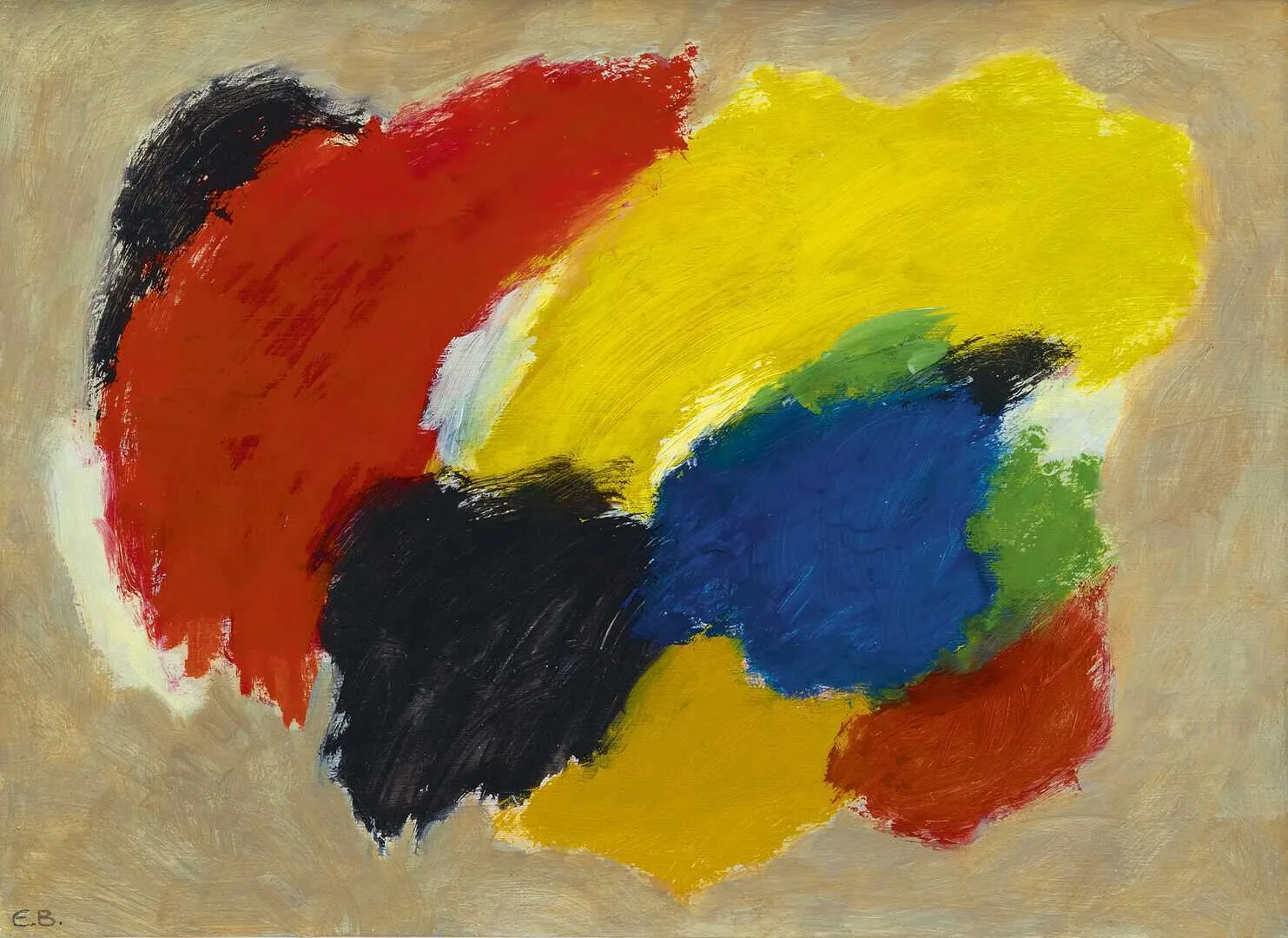 Eugène Brands: Gekleurde compositie