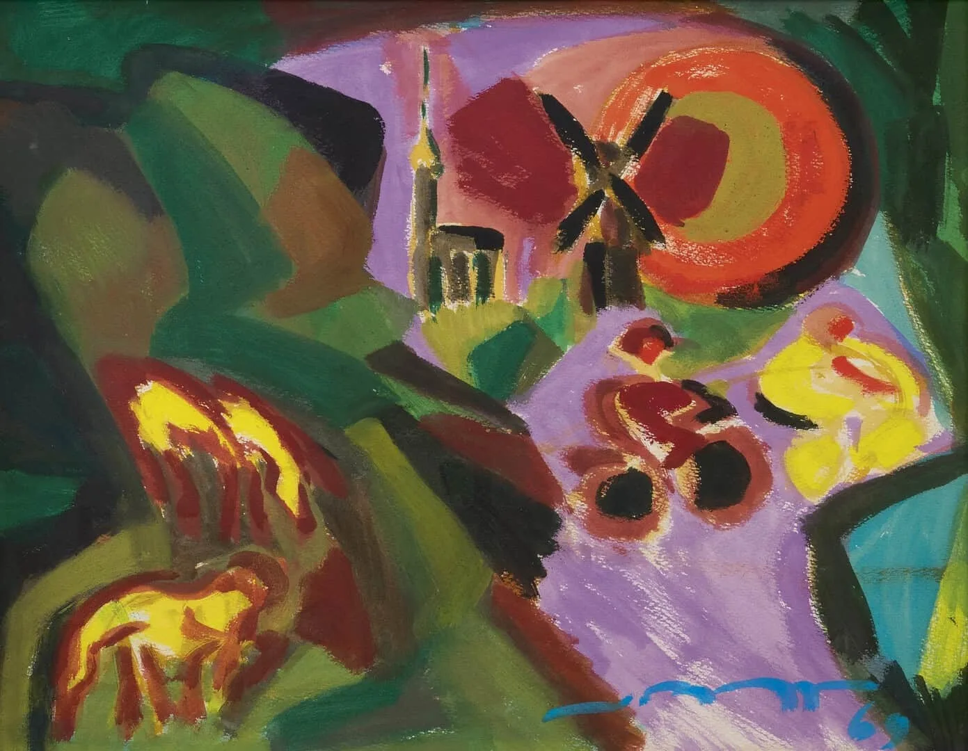 Koos van Bruggen: Expressionistic landscape