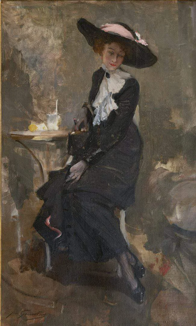 Jean Gouweloos: At the café