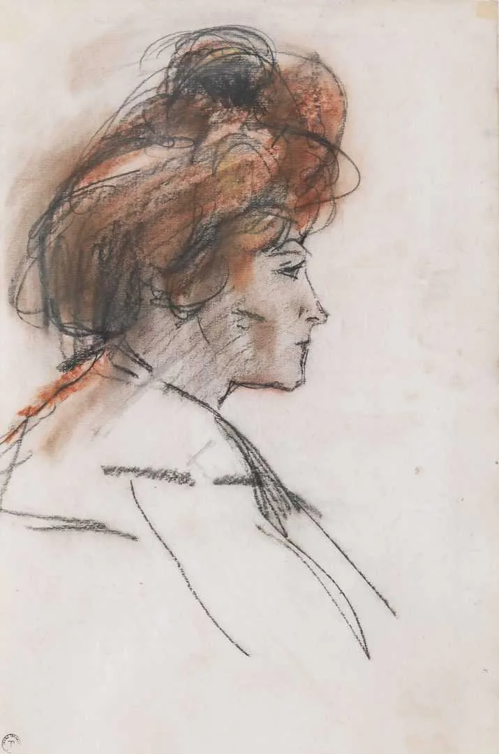 Isaac Israels: Vrouw in profiel
