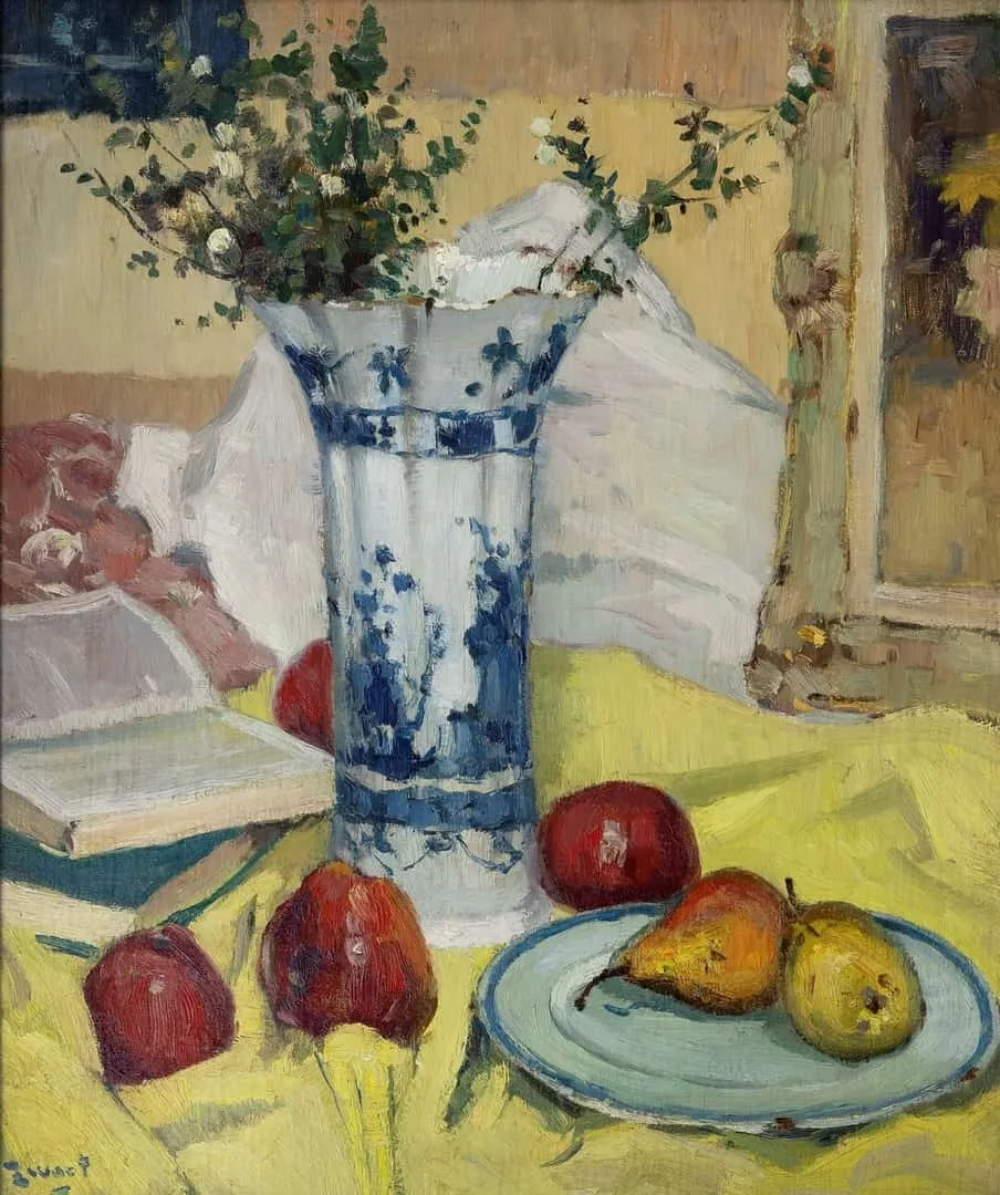 Arie Zwart: Stilleven met fruit