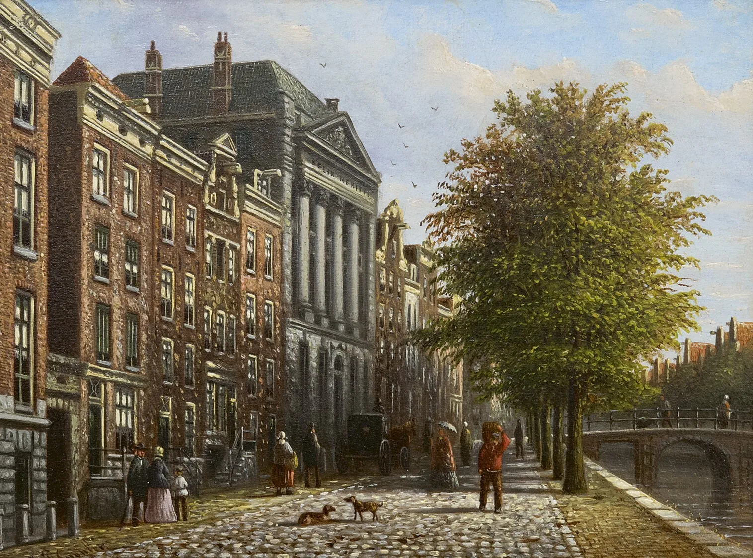 Johannes Fanciscus Spohler: Het Felix Meritis gebouw aan de Keizersgracht, Amsterdam