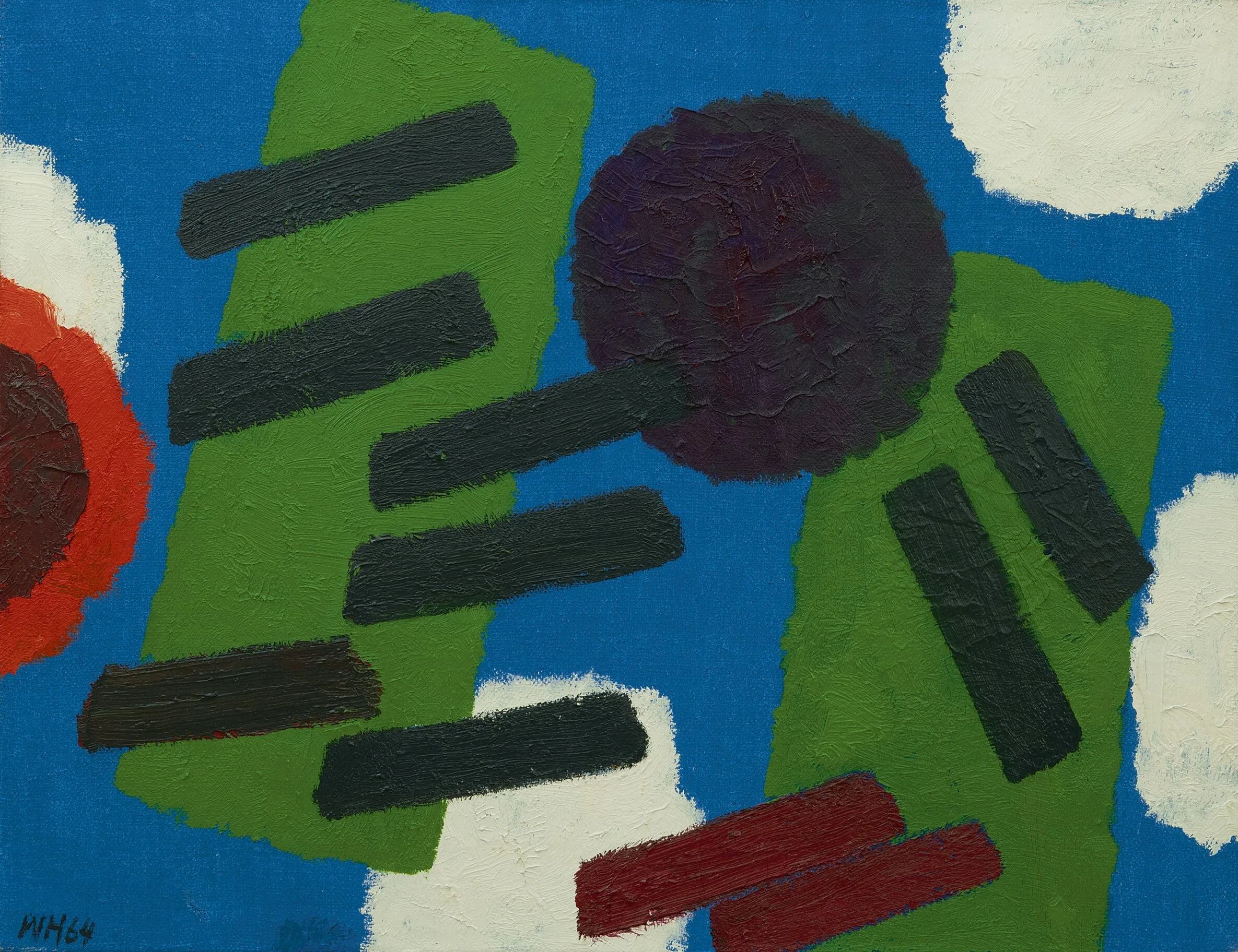 Willem Hussem: Compositie met blauw