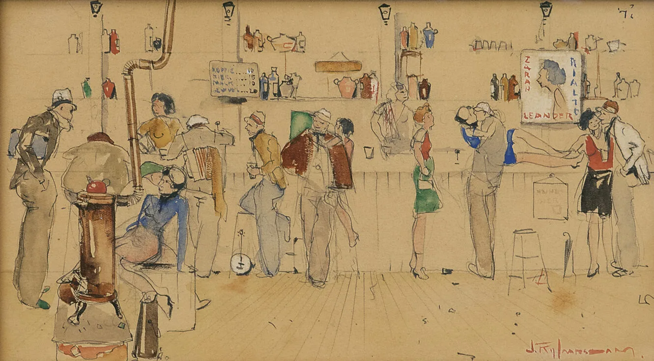 Jan Rijlaarsdam: Caféscène
